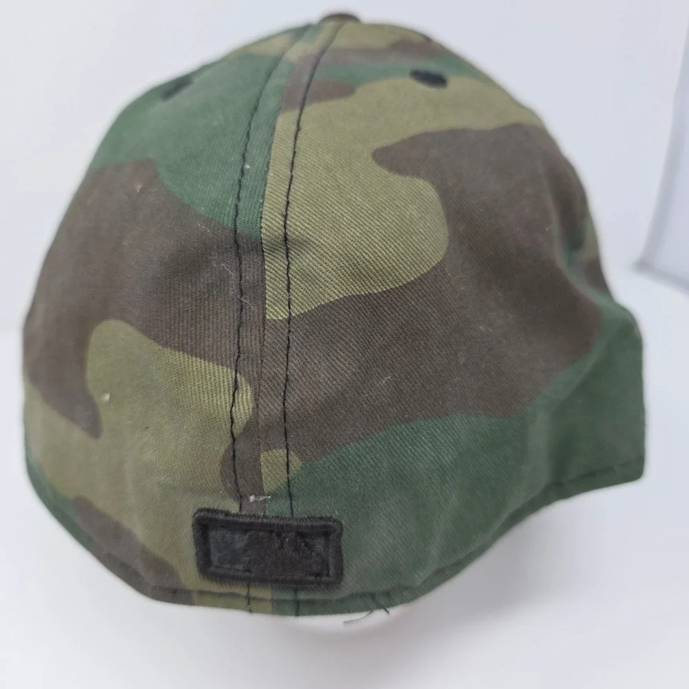 New Era Milwaukee Brewers Hat 7 1/4 Camo MLB Baseball Cap Cotton Wool Fitted Hat